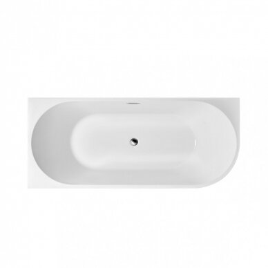 Akrilinė vonia MEPA free corner, kairinė 140 x 75 cm, (Persipylimo ir sifono dangtelio spalva pasirinktinai) 4