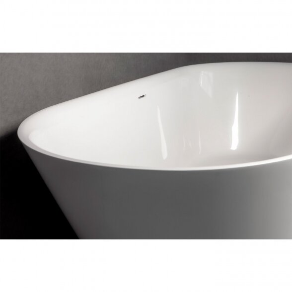 Akmens masės vonia PAA Storia, balta, 725 x 1670 mm 7