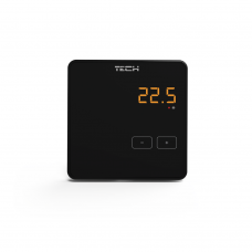 Virštinkinis neprogramuojamas patalpos termostatas TECH R-10z, juodas
