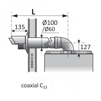 Dujinis kondensacinis katilas ITALTHERM City Class 35 K su momentiniu vandens ruošimu