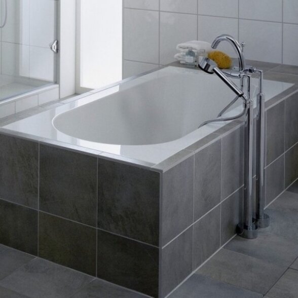 Stačiakampė vonia VILLEROY & BOSH Oberon iš Quaryl medžiagos 750 x 1600 mm 1