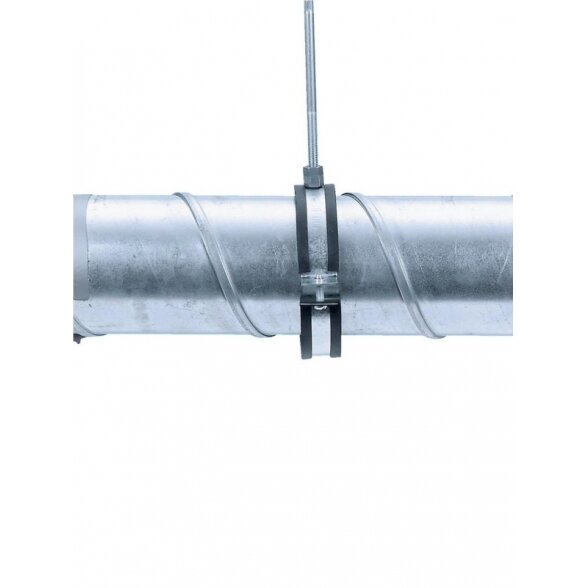 Laikiklis ventiliacijos vamzdžiui su triukšmo slopinimo įdėklu MEFA 100 mm (sriegis M8) 1
