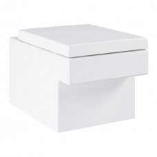 Pakabinamas unitazas GROHE Cube Ceramic Rimless su sėdyne ir dangčiu