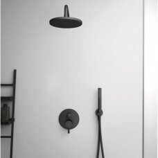 Potinkinė dušo sistema IDEAL STANDARD Ceratherm 100, juoda matinė, BD193XG