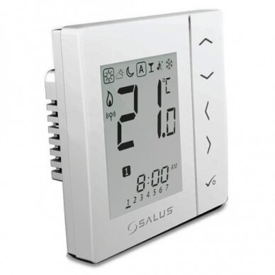 Potinkinis programuojamas patalpos termostatas SALUS baltas, VS30W