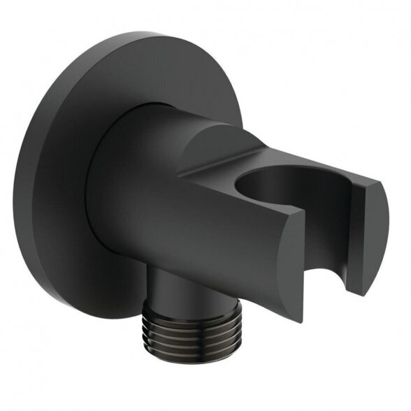 Potinkinė termostatinė dušo sistema IDEAL STANDARD Ceratherm C100, su 200 mm lietaus galva, juoda matinė, KCT20XG 5