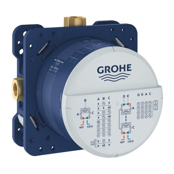Potinkinis termostatinis dušo komplektas GROHE Grohtherm SmartControl Rainshower SmartActive 310, 34863KF0 11
