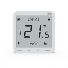 Virštinkinis programuojamas patalpos termostatas TECH EU-T-3.1, baltas